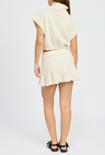 Load image into Gallery viewer, Pleated Mini Fringe Skirt