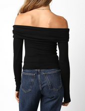 Load image into Gallery viewer, Long Sleeve Off Shoulder Top