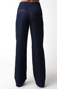 Mid Rise Straight Leg Jeans