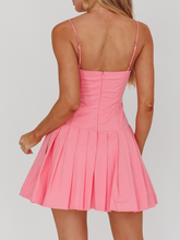 Load image into Gallery viewer, Sleeveless Corset Pleated Mini Dress