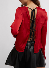 Load image into Gallery viewer, Long Sleeve Bow Back Top
