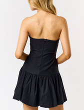 Load image into Gallery viewer, Tube Bubble Contrast Bow Mini Dress