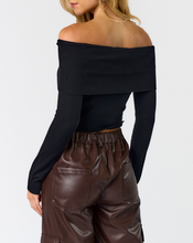 Load image into Gallery viewer, Off Shoulder Sweater Crop Top