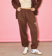 Load image into Gallery viewer, Mid Rise Fleece Lined Bow Stitched Sweatpants