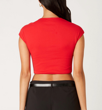 Load image into Gallery viewer, Short Sleeve Crewneck Crop Top