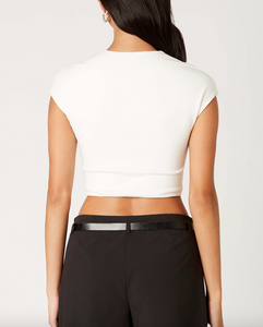 Short Sleeve Crewneck Crop Top