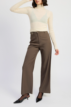 Load image into Gallery viewer, Straight Leg High Waist Buckle Trousers