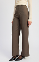 Load image into Gallery viewer, Straight Leg High Waist Buckle Trousers