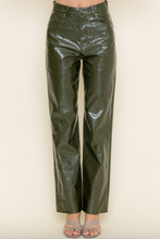 Load image into Gallery viewer, High Waisted Wide Leg Glossy Leather Pants