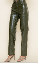 Load image into Gallery viewer, High Waisted Wide Leg Glossy Leather Pants