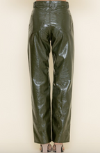 Load image into Gallery viewer, High Waisted Wide Leg Glossy Leather Pants