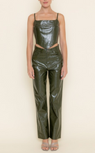 Load image into Gallery viewer, High Waisted Wide Leg Glossy Leather Pants