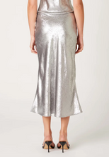 Load image into Gallery viewer, Bias Cut Shine Midi Skirt