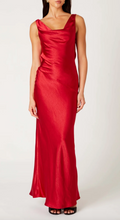 Load image into Gallery viewer, Cowl Neck Open Back Maxi Dress