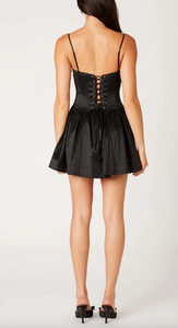 Corset Lace Up Back Mini Dress