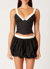 Load image into Gallery viewer, Ruched Straps Corset Top