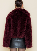 Load image into Gallery viewer, Collared Fur Cropped Coat