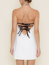 Load image into Gallery viewer, Strapless Bow Back Mini Dress