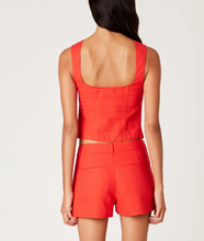 Load image into Gallery viewer, Double Tie Front Square Neck Top