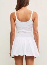 Load image into Gallery viewer, Basque Waist Sleeveless Skort Mini Dress