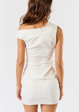 Load image into Gallery viewer, One Shoulder Asymmetrical Bodycon Mini Dress