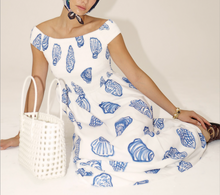 Load image into Gallery viewer, Off Shoulder Seashell Maxi Dress