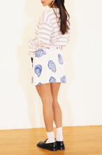 Load image into Gallery viewer, High Waisted Seashell A Line Mini Skirt