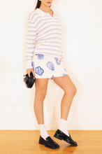 Load image into Gallery viewer, High Waisted Seashell A Line Mini Skirt