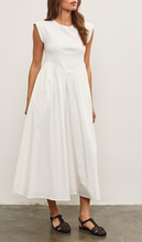Load image into Gallery viewer, Drop Waist Shirring Midi Dress