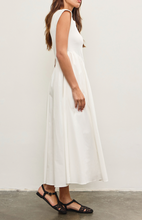 Load image into Gallery viewer, Drop Waist Shirring Midi Dress
