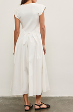 Load image into Gallery viewer, Drop Waist Shirring Midi Dress