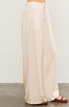 Load image into Gallery viewer, Cut Edge Waist Wide Leg Pants