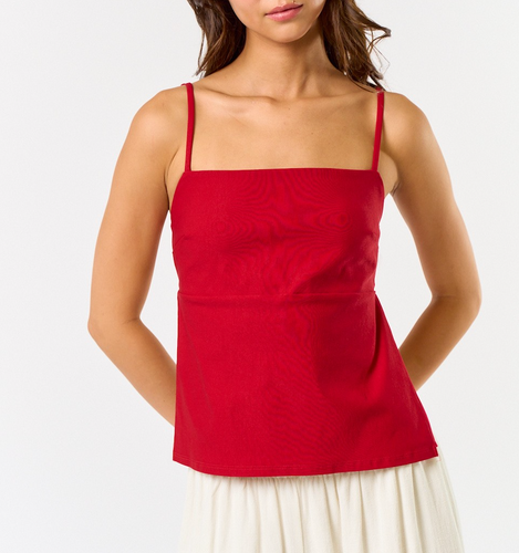 Open Back Square Neck Top