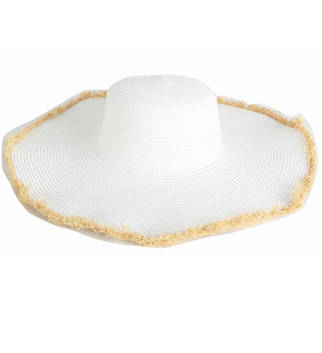 Straw Fringe Beach Hat