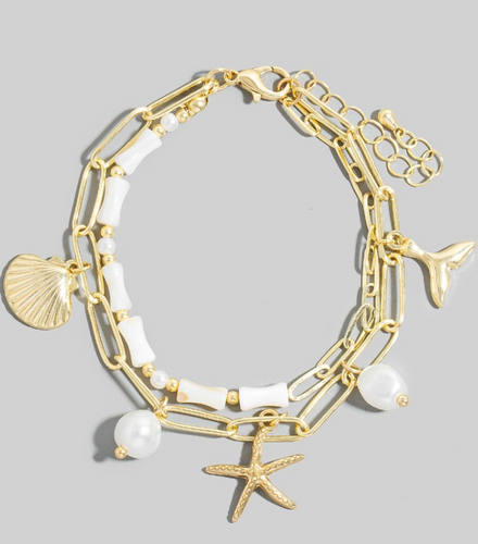 Sea Charms Beaded Bracelet