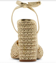 Load image into Gallery viewer, Ankle Strap Woven Block Heel