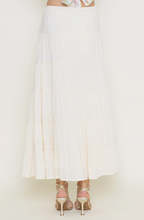 Load image into Gallery viewer, Drawstring Tiered Maxi Skirt