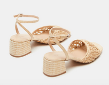 Load image into Gallery viewer, Ankle Strap Woven Block Heel