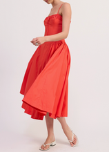 Load image into Gallery viewer, Corset Bustier Midi A Line Dress