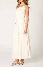Load image into Gallery viewer, Asymmetrical One Shoulder  Midi Dress