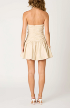 Load image into Gallery viewer, Strapless Ruched Flared Mini Dress
