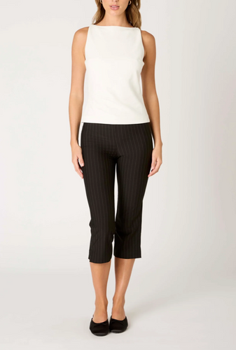 Boatneck Flare Hem Top