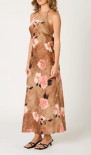 Load image into Gallery viewer, Halter Floral Midi Dress