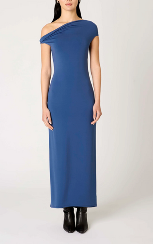 One Shoulder Bodycon Stretch Maxi Dress