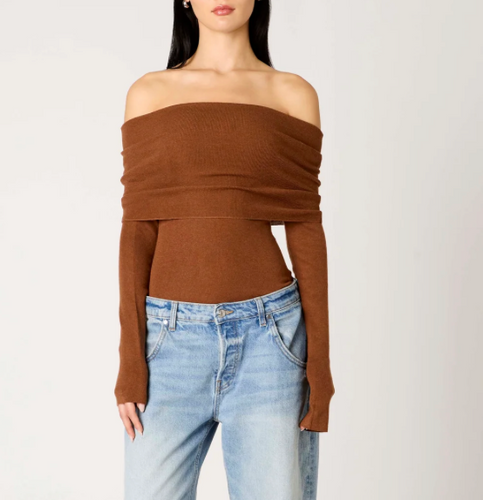 Off Shoulder Long Sleeve Top