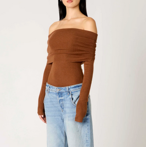 Off Shoulder Long Sleeve Top