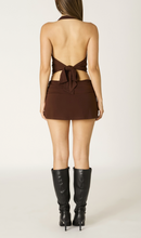 Load image into Gallery viewer, Cowl Halter Neck Tie Back Top