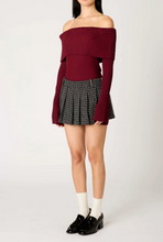Load image into Gallery viewer, Off Shoulder Ribbed Sweater