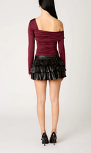 Load image into Gallery viewer, Asymmetrical Ruched Off Shoulder Top