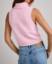 Load image into Gallery viewer, Turtleneck Sleeveless Cropped Joy Knit Top